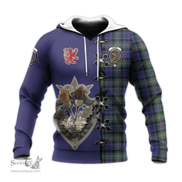 Scottish Baird Modern Clan Tartan Hoodie - Lion Rampant And Celtic Thistle Style Scottish Plaid Tartan Plaid