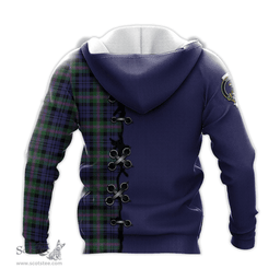 Scottish Baird Modern Clan Tartan Hoodie - Lion Rampant And Celtic Thistle Style Scottish Plaid Tartan Plaid