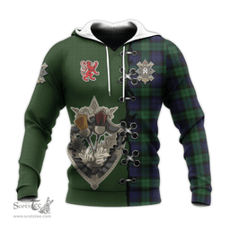 Scottish Black Watch of Canada Clan Tartan Hoodie - Lion Rampant And Celtic Thistle Style Scottish Plaid Tartan Plaid