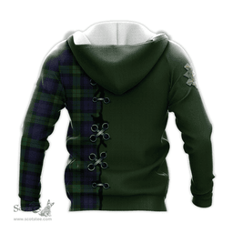 Scottish Black Watch of Canada Clan Tartan Hoodie - Lion Rampant And Celtic Thistle Style Scottish Plaid Tartan Plaid