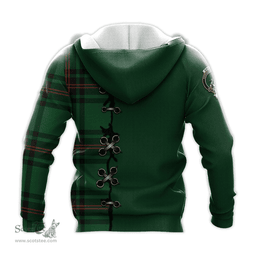 Scottish Anstruther Clan Tartan Hoodie - Lion Rampant And Celtic Thistle Style Scottish Plaid Tartan Plaid