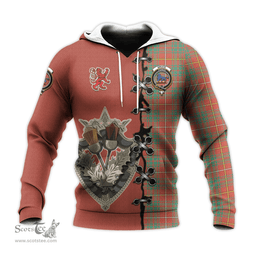 Scottish Bruce Ancient Clan Tartan Hoodie - Lion Rampant And Celtic Thistle Style Scottish Plaid Tartan Plaid