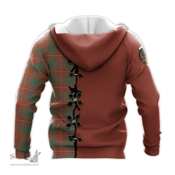 Scottish Bruce Ancient Clan Tartan Hoodie - Lion Rampant And Celtic Thistle Style Scottish Plaid Tartan Plaid