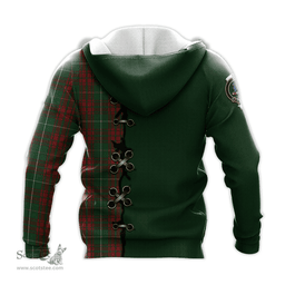 Scottish Bruce Hunting Clan Tartan Hoodie - Lion Rampant And Celtic Thistle Style Scottish Plaid Tartan Plaid