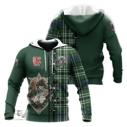 Scottish Blackadder Clan Tartan Hoodie - Lion Rampant And Celtic Thistle Style Scottish Plaid Tartan Plaid