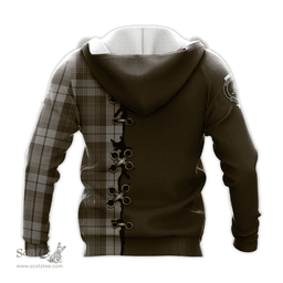 Scottish Baillie Dress Clan Tartan Hoodie - Lion Rampant And Celtic Thistle Style Scottish Plaid Tartan Plaid