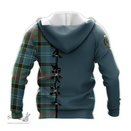 Scottish Brisbane modern Clan Tartan Hoodie - Lion Rampant And Celtic Thistle Style Scottish Plaid Tartan Plaid