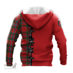 Scottish Butter Clan Tartan Hoodie - Lion Rampant And Celtic Thistle Style Scottish Plaid Tartan Plaid