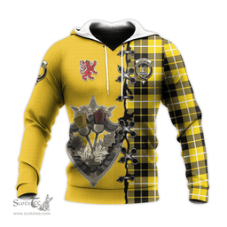 Scottish Barclay Dress Modern Clan Tartan Hoodie - Lion Rampant And Celtic Thistle Style Scottish Plaid Tartan Plaid