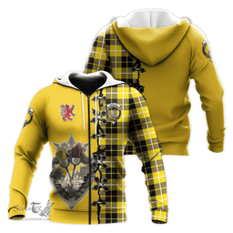 Scottish Barclay Dress Modern Clan Tartan Hoodie - Lion Rampant And Celtic Thistle Style Scottish Plaid Tartan Plaid