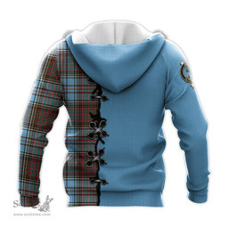 Scottish Anderson Ancient Clan Tartan Hoodie - Lion Rampant And Celtic Thistle Style Scottish Plaid Tartan Plaid