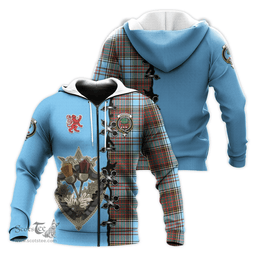 Scottish Anderson Ancient Clan Tartan Hoodie - Lion Rampant And Celtic Thistle Style Scottish Plaid Tartan Plaid