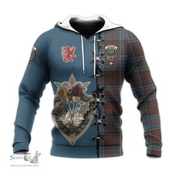 Scottish Anderson Highland Society of London Clan Tartan Hoodie - Lion Rampant And Celtic Thistle Style Scottish Plaid Tartan Plaid