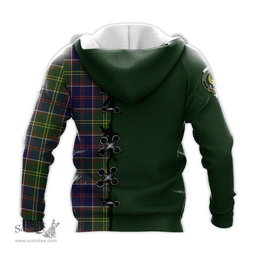 Scottish Arnott Clan Tartan Hoodie - Lion Rampant And Celtic Thistle Style Scottish Plaid Tartan Plaid