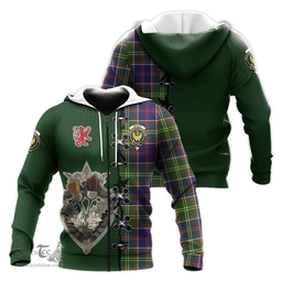 Scottish Arnott Clan Tartan Hoodie - Lion Rampant And Celtic Thistle Style Scottish Plaid Tartan Plaid