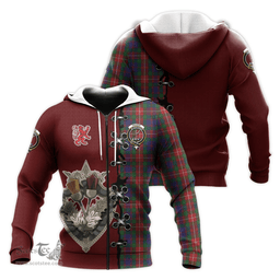 Scottish Fraser of Lovat Clan Tartan Hoodie - Lion Rampant And Celtic Thistle Style Scottish Plaid Tartan Plaid