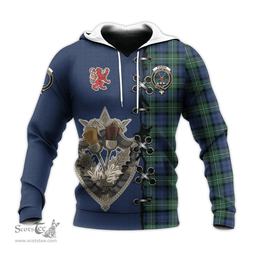 Scottish Forbes Ancient Clan Tartan Hoodie - Lion Rampant And Celtic Thistle Style Scottish Plaid Tartan Plaid