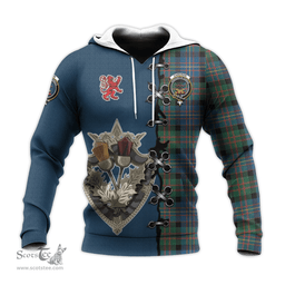 Scottish Cameron of Erracht Ancient Clan Tartan Hoodie - Lion Rampant And Celtic Thistle Style Scottish Plaid Tartan Plaid