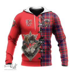 Scottish Cameron of Lochiel Modern Clan Tartan Hoodie - Lion Rampant And Celtic Thistle Style Scottish Plaid Tartan Plaid