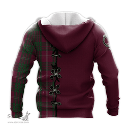 Scottish Crawford Clan Tartan Hoodie - Lion Rampant And Celtic Thistle Style Scottish Plaid Tartan Plaid