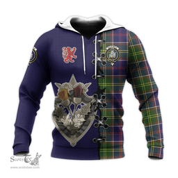 Scottish Dalrymple Clan Tartan Hoodie - Lion Rampant And Celtic Thistle Style Scottish Plaid Tartan Plaid