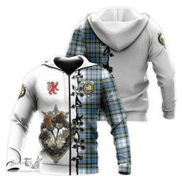 Scottish Campbell Dress Ancient Clan Tartan Hoodie - Lion Rampant And Celtic Thistle Style Scottish Plaid Tartan Plaid