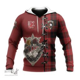 Scottish Cunningham Clan Tartan Hoodie - Lion Rampant And Celtic Thistle Style Scottish Plaid Tartan Plaid