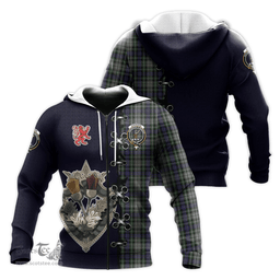Scottish Davidson of Tulloch Dress Clan Tartan Hoodie - Lion Rampant And Celtic Thistle Style Scottish Plaid Tartan Plaid