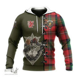 Scottish Fullerton Clan Tartan Hoodie - Lion Rampant And Celtic Thistle Style Scottish Plaid Tartan Plaid