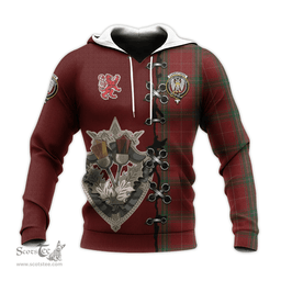 Scottish Carruthers Clan Tartan Hoodie - Lion Rampant And Celtic Thistle Style Scottish Plaid Tartan Plaid