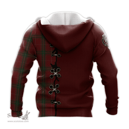 Scottish Carruthers Clan Tartan Hoodie - Lion Rampant And Celtic Thistle Style Scottish Plaid Tartan Plaid
