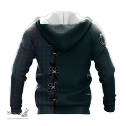 Scottish Ferguson Clan Tartan Hoodie - Lion Rampant And Celtic Thistle Style Scottish Plaid Tartan Plaid