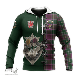 Scottish Crosbie Clan Tartan Hoodie - Lion Rampant And Celtic Thistle Style Scottish Plaid Tartan Plaid