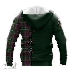 Scottish Crosbie Clan Tartan Hoodie - Lion Rampant And Celtic Thistle Style Scottish Plaid Tartan Plaid