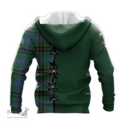 Scottish Davidson Ancient Clan Tartan Hoodie - Lion Rampant And Celtic Thistle Style Scottish Plaid Tartan Plaid