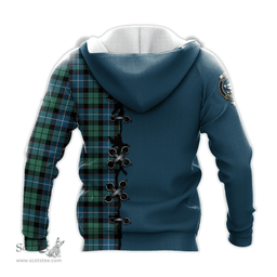 Scottish Galbraith Ancient Clan Tartan Hoodie - Lion Rampant And Celtic Thistle Style Scottish Plaid Tartan Plaid