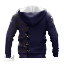Scottish Elliot Clan Tartan Hoodie - Lion Rampant And Celtic Thistle Style Scottish Plaid Tartan Plaid