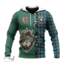 Scottish Campbell of Cawdor Ancient Clan Tartan Hoodie - Lion Rampant And Celtic Thistle Style Scottish Plaid Tartan Plaid