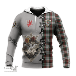 Scottish Fraser Dress Clan Tartan Hoodie - Lion Rampant And Celtic Thistle Style Scottish Plaid Tartan Plaid
