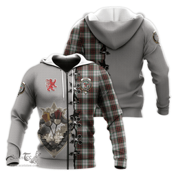 Scottish Fraser Dress Clan Tartan Hoodie - Lion Rampant And Celtic Thistle Style Scottish Plaid Tartan Plaid
