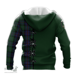 Scottish Campbell of Cawdor Clan Tartan Hoodie - Lion Rampant And Celtic Thistle Style Scottish Plaid Tartan Plaid
