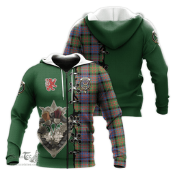 Scottish Carnegie Ancient Clan Tartan Hoodie - Lion Rampant And Celtic Thistle Style Scottish Plaid Tartan Plaid