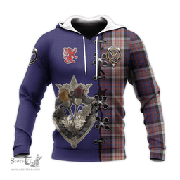 Scottish Carnegie Clan Tartan Hoodie - Lion Rampant And Celtic Thistle Style Scottish Plaid Tartan Plaid