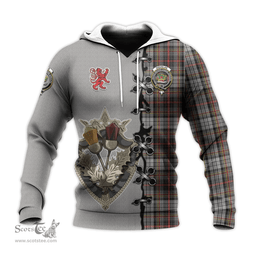 Scottish Douglas Ancient Dress Clan Tartan Hoodie - Lion Rampant And Celtic Thistle Style Scottish Plaid Tartan Plaid