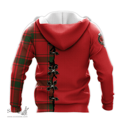Scottish Darroch Clan Tartan Hoodie - Lion Rampant And Celtic Thistle Style Scottish Plaid Tartan Plaid