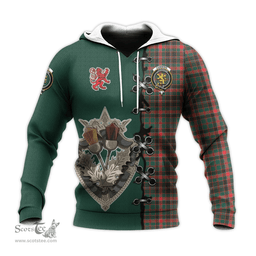 Scottish Cumming Hunting Modern Clan Tartan Hoodie - Lion Rampant And Celtic Thistle Style Scottish Plaid Tartan Plaid