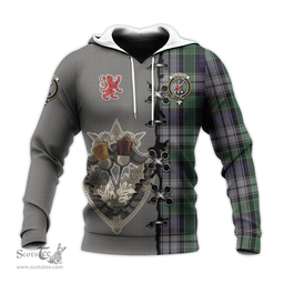 Scottish Colquhoun Dress Clan Tartan Hoodie - Lion Rampant And Celtic Thistle Style Scottish Plaid Tartan Plaid