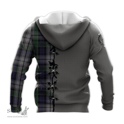 Scottish Colquhoun Dress Clan Tartan Hoodie - Lion Rampant And Celtic Thistle Style Scottish Plaid Tartan Plaid