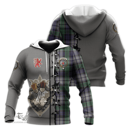 Scottish Colquhoun Dress Clan Tartan Hoodie - Lion Rampant And Celtic Thistle Style Scottish Plaid Tartan Plaid