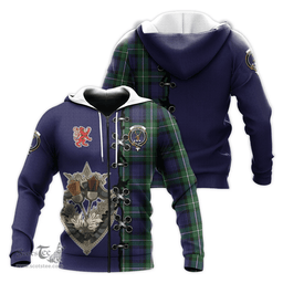 Scottish Forbes Clan Tartan Hoodie - Lion Rampant And Celtic Thistle Style Scottish Plaid Tartan Plaid